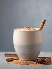 Horchata in a Rustic Ceramic Cup