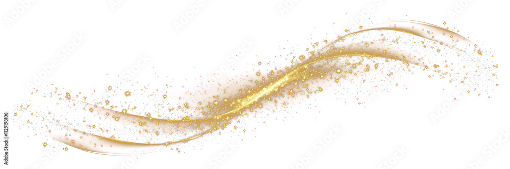 Wall mural png sparkle wave line isolated background effect flare.