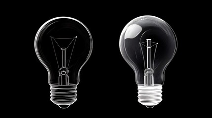 A Sketch of Two Light Bulbs: Illuminated Ideas, Bright Concepts, and Creative Thinking