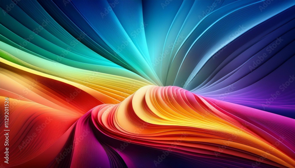 Wall mural abstract background with colorful gradient colors