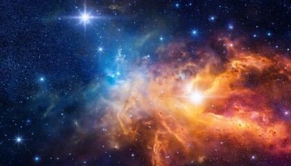 Fototapeta premium colorful galaxies nebula in abstract space background