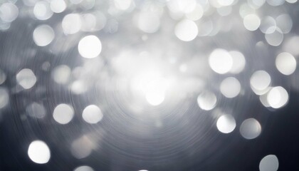 abstract light grey sliver color de focused circular background night light with star season greeting elegance backdrop or artwork design for new year christmas sparkling glittering or special day