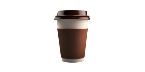 Reusable Coffee Cup Isolated on White Background

