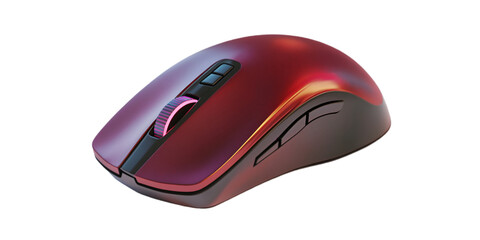 Gaming Mouse on Transparent Background