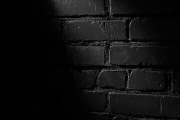 dark textured brick wall for background or design