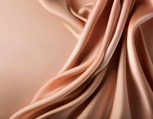 Mocha Mousse Fabric Drape with Soft Shadows