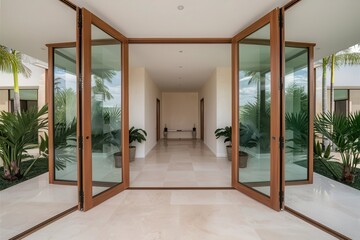 Sunlit Grandeur A Marble Hallway