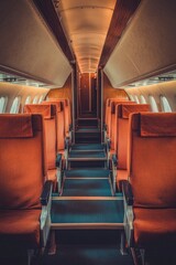 Fototapeta premium Empty airline seats