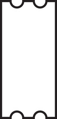 Coupon and Ticket Icon Line Art