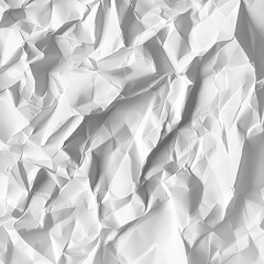 Obraz premium crumpled white paper texture for backgrounds and designs