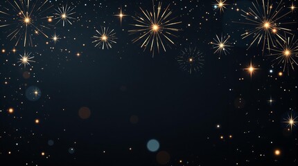 Fototapeta premium Vibrant New Years party backdrop Abstract fireworks background