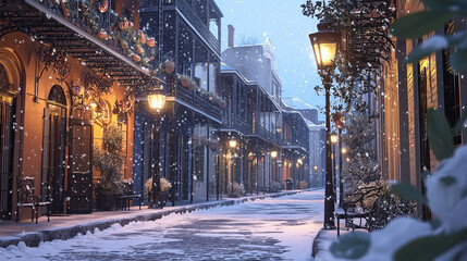 First Snow In New Orleans