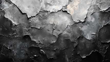Obraz premium Grunge Black Wall Texture for Creative Background. Generative AI