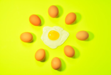Eggs background