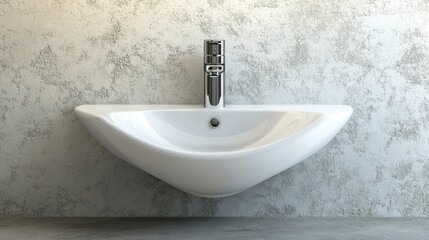 Fototapeta premium Modern Bathroom Interior with Stylish Sink Design