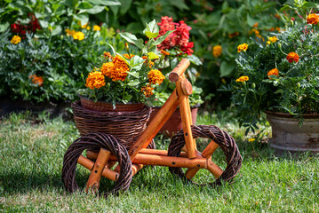 Flower stand in the form of a bicycle