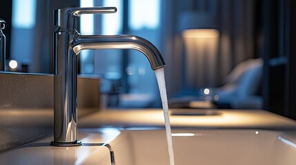 Modern Luxurious Bathroom with Elegant Faucet Design