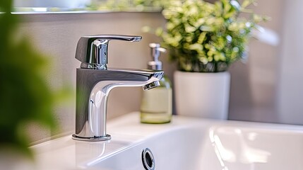 Modern Minimalist Bathroom Sink and Faucet Design