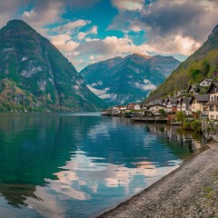 lake in the mountains