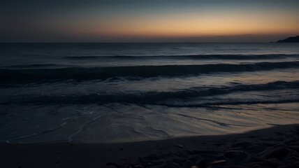 Sea, night sea, black sea, stars, lights, moon, background, realistic, waves, water, salty, space, darkness, moonlight, fireflies, nature, travel, rest, beach, pier, sand, sunlight, Type 15