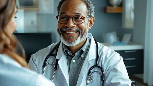 A healthcare provider giving personalized advice and support to a patient with a blood clot.