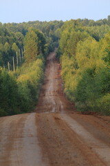 dirt roads in the forests of northeastern Europe in late summer