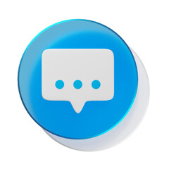 3d bubble chat icon