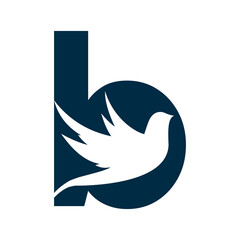 illustration of an bird, transparent logo, bird logo