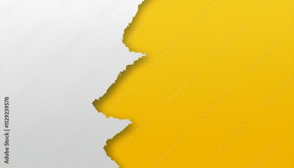 Wall mural yellow and white rapped paper background