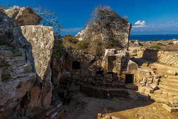 Paphos, Pafos, Hafenstadt, Zypern, Koenigsgraeber, Grab 2 