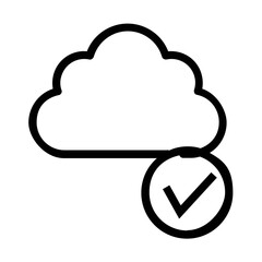 cloud check icon