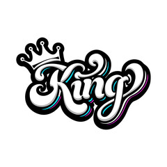 King Lettering Typography Lettering vector illustration (8)