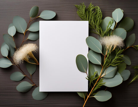 Fototapeta Zaproszenie mockup 
