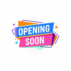 Opening soon abstract banner vector illustration (7)