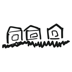 Set of Kids Doodle Art - Hand-Drawn Sketch Style