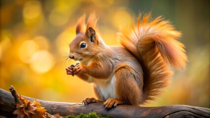 Obraz premium squirrel on the tree