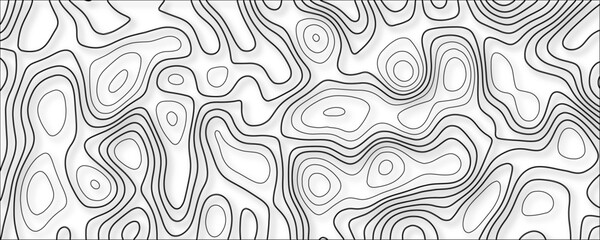 Abstract geographic wave grid line map. Geographic mountain relief background. topographic map seamless pattern. abstract topography vector background. seamless pattern