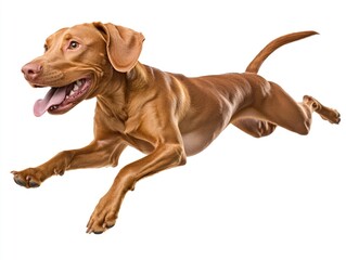 Brown dog running