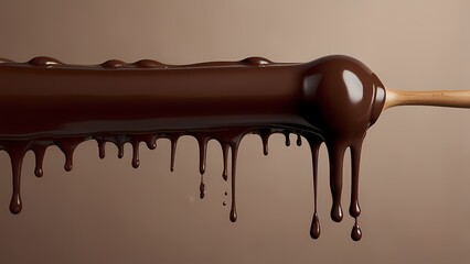 Close-up of chocolate mocha mousse-inspired hue with creamy, rich tones and a luscious finish. Ideal for illustrating gourmet themes, product branding, and elegant lifestyle visuals.