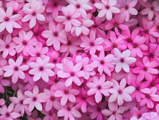 Obraz premium Pink flowers in ground