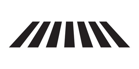 Pedestrian crosswalk icon. Zebra cross icon. © Maksim