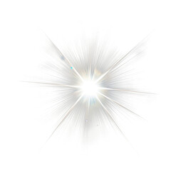 Fototapeta premium PNG Simple burst light flare background effect fireworks.