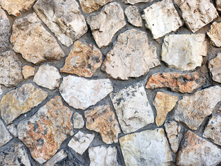 Stone wall with a rocks pattern