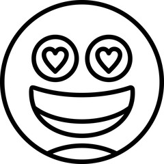 Smiling Face with Heart Ey Icon