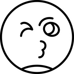 Face Blowing a Kiss Icon
