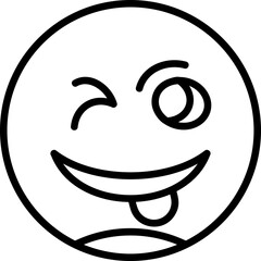 Winking Face with Tongue Icon
