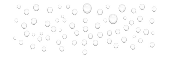 PNG Water drops isolated on white background