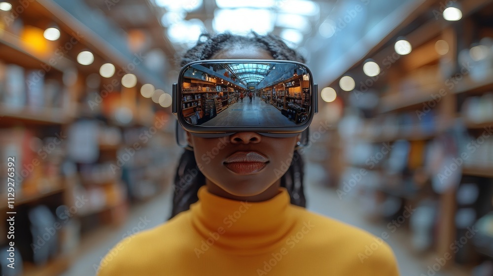 Poster exploring personalized augmented reality in a vibrant library setting