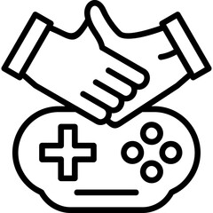 Game Handshake Icon