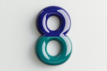 A bold, clean depiction of the number 8 in a sleek sans-serif font, centered on a white background